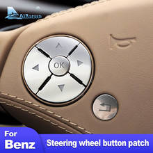 12pcs Car Steering Wheel Buttons Sticker for Mercedes Benz GLK GL ML R C E S CLS SLK Class W204 W212 W211 W251 W203 Accessories 2024 - buy cheap