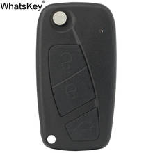 WhatsKey 2/3 кнопки раскладной дистанционный автомобильный чехол для ключей для Fiat Panda Punto Ducato Bravo сменный Футляр для ключей чехол SIP22 Blade 2024 - купить недорого