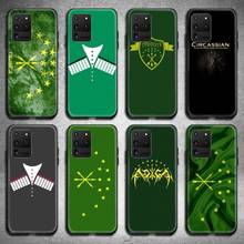 Adygea circassian bandeira caso de telefone para samsung galaxy s20 fe plus ultra s6 s7 borda s8 s9 mais s10 5g lite 2020 2024 - compre barato