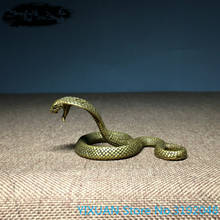 Colgante de serpiente de cobre puro, mascota del zodiaco, cobra, boa, dinero de la suerte, artesanía feng shui creativa para el hogar 2024 - compra barato