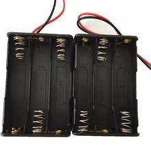 MasterFire 500pcs/lot 3-slot 6 X 1.5V AAA Back to Back DIY Clip Battery Holder Plastic Case Storage Box Black With Wire Leads 2024 - buy cheap