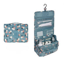 Portable Hanging Cosmetic Organizer Case Flower Printed Makeup Storage Bag Travel Toilet Wash Bag Organiser 2024 - buy cheap