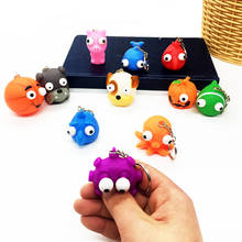 10Pc Soft Squeeze Antistress Toy Pop Out Eyes Doll Novelty Stress Relief Venting Keychain Joking Decompression Funny Squishy Toy 2024 - buy cheap