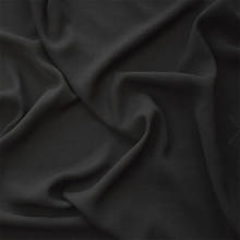 High quality Black chiffon fabric for dress curtain table cloth upholstery patchwork diy cloth 2024 - buy cheap