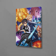 Espada arte on-line sao alicization anime poster lona arte da parede decoração de impressão para casa quarto decoração pintura 2024 - compre barato