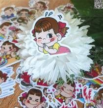 40pcs cute girl cartoon photo album scrapbook waterproof decoration sticker DIY handmade gift scrapbook sticker 2024 - buy cheap