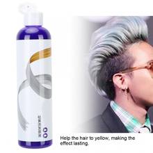 Shampoo tintura de cabelo 275ml, remoção de linho cinza, cor prata, shampoo bloqueio, cor de proteção, loiro prateado e branqueado 2024 - compre barato