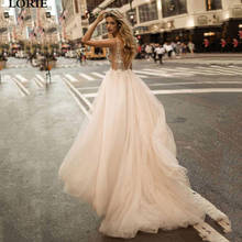 Платье Свадебное ТРАПЕЦИЕВИДНОЕ с V-образным вырезом и открытой спиной 2024 - купить недорого