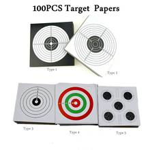 Papel de objetivo táctico para pistola de caza, accesorios de práctica de tiro para pistola/Rifle/pistola/Airsoft/pistola BB, 100 unids/set por juego 2024 - compra barato