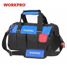 WORKPRO-Bolsas para kit de herramientas de electricista, bolso de hombro de 14 pulgadas con cinturón de almacenamiento, impermeables, 2024 - compra barato