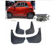 Set Molded Mud Flaps For 2016 2017 Benz Smart Fortwo W453 Mudflaps Splash Guards Front Rear Mud Flap Mudguards 2015 Fender C453 2024 - buy cheap