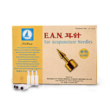 100 Pcs/box Gold,Silver Ear Needles Qizhou Sterile Acupressure Needle for Single Use Ear Massage Auricular Point Needle 2024 - buy cheap