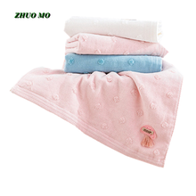 2pcs Embroidery Mushrooms Cotton Bath Towel Bathroom Baby Shower Child Gift For Home Pink White Blue Absorbent 35*75cm Towel 2024 - buy cheap