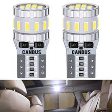 T10 W5W Canbus LED 168 194 Bulb 18SMD 3014 No Error Parking Side Light Super bright for BMW E46 Audi A4 Auto Lamp Interior Light 2024 - buy cheap