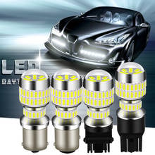 2 led lâmpada t20 w21w 7443 1156 p21w ba15s 1157 bay15d 3157, luzes de seta do carro, lâmpada traseira do freio auto para w passat b7 2010-2019 2024 - compre barato