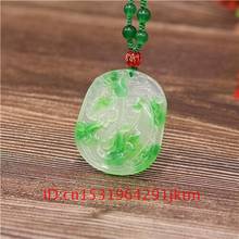 Dragon Chinese Women Amulet Pendant Charm Jadeite Men Jewelry Gifts Necklace for Green Carved Jade Natural Fashion White Hand 2024 - buy cheap