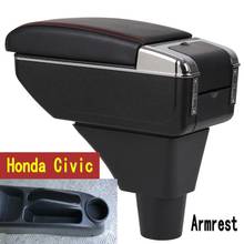 For honda civic ep3 armrest box central Store content box with cup holder ashtray USB ep3 armrests box 2024 - buy cheap