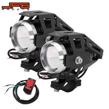 Motocicleta universal 12v metal led farol cabeça de condução luz nevoeiro para ducati 959 scrambler monstro 696 diavel 848 2024 - compre barato