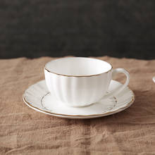 Juegos de Tazas y platillos de café de porcelana de hueso, Tazas de cerámica japonesa, OO50CS, de lujo europeo 2024 - compra barato