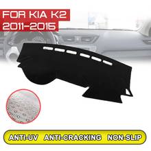 for KIA K2 2011 2012 2013 2014 2015 Car Dashboard Mat Anti-dirty Non-slip Dash Cover Mat UV Protection Shade 2024 - buy cheap