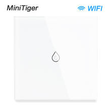 Minitiger eu/uk/us wifi interruptor de parede inteligente painel de vidro de toque tuya smart life app controle remoto com amazon alexa google home 2024 - compre barato
