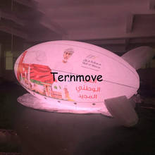 inflatable led lighting pvc airship 4m/5m/6m pvc led blimp for advertising inflatable air balloon 2024 - buy cheap