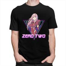 Fashion Darling In The Franxx T Shirt Men Short Sleeve Vaporwave Zero Two T-shirt Aesthetic Anime Tee Summer Cotton Tops Mercch 2024 - buy cheap