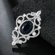 WEIMANJINGDIAN New Arrival Shinning Cubic Zirconia CZ Crystal Art-deco Vintage Jewelry Brooch Pins for Women 2024 - buy cheap