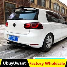 UBUYUWANT For VW GOLF MK6 GTI & R 2008 - 2012 Hatchback Spoiler ABS Carbon Color Car Tail Wing Decoration Rear Roof Lip Spoiler 2024 - buy cheap