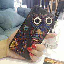 Owl Mandala Ethnic Phone Cover For iPhone 12 Mini  11 Pro Max X XS XR Max 7 8 7Plus 8Plus 6S SE Soft Silicone Candy Case 2024 - купить недорого