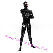 Latex Rubber Bodysuits with Hoods Mask&Gloves Socks Latex Rubber Full Bodysuits Back Zip Sexy Costume zentai exotic apparel 2024 - buy cheap