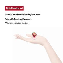Звук In-ear усилитель супер мини цифровой слуховой аппарат с регуляцией тона Личная уха инструменты для ухода за S-12A Бесплатная доставка 2024 - купить недорого