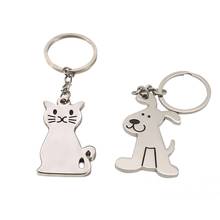 New Trendy Cartoon Little Cat Dog Animal Pendant Keychains Keyrings Bag Car Pendant Keychains For Women Men Kids Jewelry Gift 2024 - buy cheap