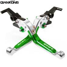 Motorcycle CNC Adjustable Brake Clutch Levers handle For KAWASAKI ZX6R ZX-6R 2000 2001 2002 2003 2004 ZX6R ZX-6R 2024 - buy cheap