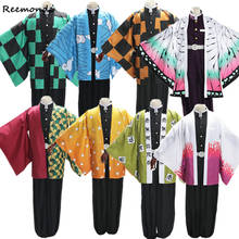 Anime Demon Slayer Cosplay Kamado Tanjirou Kimono Uniforms Costume Kochou Kanae Coat Tomioka Giyuu Agatsuma Zenitsu Kimono Cloak 2024 - buy cheap