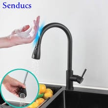 Kitchen Faucet for Smart Touch Kitchen Sink Faucet Matte Black Pull Out Kitchen Mixer Tap Intelligent Sensitive Sensor Faucets 2024 - buy cheap