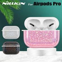 Nillkin-fundas de auriculares para Apple Airpods Pro, carcasa protectora con purpurina, funda de carga inalámbrica para AirPods Pro 2024 - compra barato