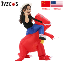 JYZCOS-vestido inflable para niños y niñas, traje de unicornio, vaquero, elefante, t-rex, disfraz de Halloween 2024 - compra barato