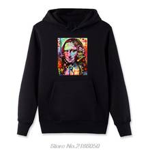 Gran oferta moda Mona Lisa de neón Multicolor sudaderas con capucha Leonardo Da Vinci hombres de lana sudaderas ropa informal con capucha 2024 - compra barato