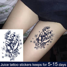 Waterproof Temporary Juice ink Tattoo Sticker Cross Necklace Hand Flower Fruit Gel Long lasting tatto Art for Men Women 2024 - buy cheap