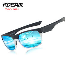 Kdeam-óculos de sol com lentes polarizadas tr90 para homens e mulheres, modelo esportivo, super leve, armação uv h2 2024 - compre barato