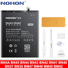 NOHON BN4A BN41 BN43 BM47 BM46 BM45 батарея для Xiaomi Redmi Note 7 5 4 4X 3 2 Pro 3 3S 3X 4 Pro 5 Plus 6 6A сменная батарея 2024 - купить недорого