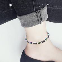New Weight Loss Magnet Anklet Colorful Stone Magnetic Therapy Bracelet Anklet Weight Loss Product Slimming Health Care jewelry 2024 - buy cheap