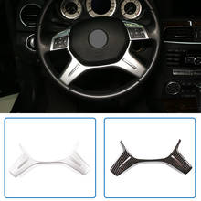 Guarnição de decoração do volante em fibra de carbono, para mercedes benz c class w204 c180 c200 2003-13 carabs classe e ml gl class w212 x166. 2024 - compre barato