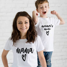 Ropa a juego para mamá, madre e hija, hijo, trajes para mujer, mamá, bebé, niña, niños, camiseta de verano 2024 - compra barato