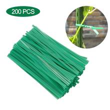 200PCS/Pack Plant Twist Tie Flower Branch Fixing Multi-functional Green Plastic-Coated Garden Training Wire Garden Tool 2024 - buy cheap