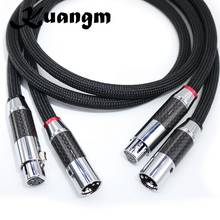 1 pair 2pcs Kuangm Hi-end HIFI FA-220 PVC 2 core Pure Copper OFC PCOCC Female XLR to Male XLR RCA Audio Cable Cables Wire Line 2024 - buy cheap