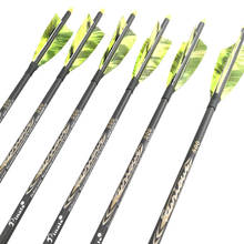 Archery Spine 500 600 700 800 30.5Inch ID4.2mm Carbon Arrow Shaft Recurve Bow Longbow Hunting Shooting 2024 - buy cheap