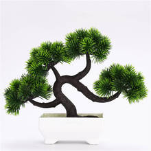 Artificial Green Plants Bonsai Simulation Plastic Small Tree Pot Plant Potted Ornaments For Home Table Garden Decoration 52841 2024 - buy cheap