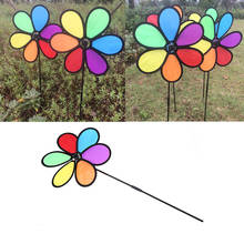 Colorful Small Flower Windmill Wind Spinner Kids Toy Ornament Outdoor Buildings Wind Spinners for Home Garden Yard Decoration 2024 - buy cheap